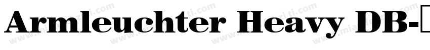 Armleuchter Heavy DB字体转换